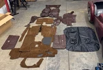 Used Triumph TR6 Full Interior Kit With Tonneau & Hood Stick Covers. Fixed Price $675.00.