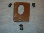 Austin Healey 100/6 3000 Clutch Fork Cover Plate With Screws R1. Fixed Price $25.00.
