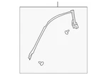 Genuine Nissan Upper Weather-strip 76860-CD000. Fixed Price $316.97.