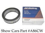 58,59.60,61,62,63,64,65 Chevy Pontiac Olds Cadillac Acdelco A86CW Air Filter Nos. Fixed Price $39.95.