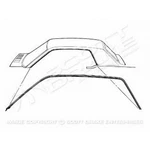 Roof Weatherstrips 1967-1968 Ford Mustang 3021-537-671P. Fixed Price $48.08.