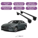 Erkul Roof Rack Crossbars For Hyundai Sonata 2020-2026 Naked Aluminum Black. Fixed Price $264.90.