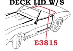 1968-1975 Corvette Weatherstrip Deck Lid Convertible Usa. Fixed Price $78.60.