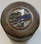 Rare 1910 Premier Motor Car Brass Threaded Screw Hubcap Grease Wheel. Fixed Price $150.00.