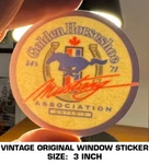 Golden Horseshoe Mustang Association - Vintage Original Window Decal Sticker. Fixed Price $9.45.