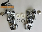 New 1961-1964 Chevrolet Convertible Chrome Latch Receptacles Sun Visor Brackets. Fixed Price $210.00.