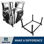 Hooke Road Door Storage Movable Cart Holder For 2007-2026 Jeep Wrangler Jk Jl Jt. Fixed Price $139.99.