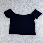 Five The Label Dance Crop Top Black Small Cap Sleeve Scoop Neck. Fixed Price $21.95.