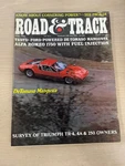 Road & Track Magazine April 1969 Detomaso Mangusta Alfa Romeo Triumph Amc. Fixed Price $9.99.