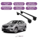 Erkul Roof Rack Crossbars For Buick Envision 2016-2020 Naked Aluminum Black. Fixed Price $264.90.