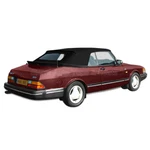 Saab 900 Convertible Top 1986-94 Black Twill Cloth, Glass Window. Fixed Price $791.10.