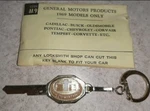 Vintage Uncut 1969 General Motors Gm Key Blank Chain Cadillac Buick Pontiac. Fixed Price $9.95.