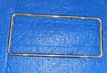 Vintage Gm Accessory License Plate Frame 1940'S Adjustable Stainless Steel. Fixed Price $99.65.
