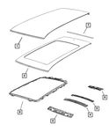 Genuine Mopar Roof Panel Reinforcement 68102836AB. Fixed Price $870.31.