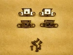 Vtg Used Oem Gm Corvette T-top Center Lock Housing Set, 1968-82 C3, (4) Pieces. Fixed Price $97.77.