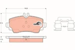 Trw GDB1292 Brake Pad Set, Disc For Mercedes-benz. Fixed Price $55.82.