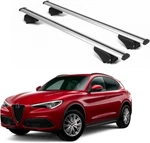 Erkul Roof Rack Crossbars Fits Alfa Romeo Stelvio 17-24 Aluminum Lockable Silver. Fixed Price $134.90.