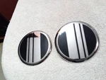2,OLD Nos Ford Lincoln Mercury Metal Roof Canvas Pillar Emblem E&g. Fixed Price $11.99.