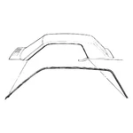 Ford Mustang 1967-1968 Goodmark Roof Rail Weatherstrip Set. Fixed Price $45.10.