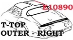 1968-1969 Corvette Weatherstrip Top Outer Usa Right. Fixed Price $100.95.
