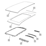 Jeep Cherokee 2019-2023 Mopar 68102836AB Roof Panel Reinforcement. Fixed Price $365.30.