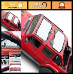 Jeep Wrangler Jlu 4-DOOR Sun Shade Mesh Roof Top Front & Rear White. Fixed Price $135.99.