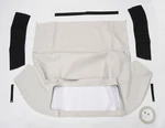 Convertible Top White Vinyl With Pads & Straps For 1956-1958 C1 Corvette. Fixed Price $599.95.