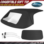 Black Twill Convertible Soft Top With Plastic Rear Window For Bmw E36 Z3 96-02. Fixed Price $396.01.