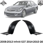 New Fender Liners Set For 2008-2013 Infiniti G37 2014-2015 Q60 Front Left &right. Fixed Price $69.80.
