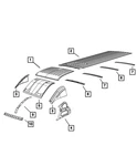 Genuine Mopar Roof Bow 68172623AC. Fixed Price $126.18.