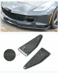 Side Deflector End Caps Carbon Fiber For 14-19 Corvette C7 Z06 Stage 2 Front Lip. Fixed Price $3109.99.