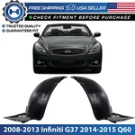 Front Left & Right Fender Liners Set For 2008-2013 Infiniti G37 2014-2015 Q60. Fixed Price $126.15.