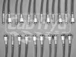 1995-1999 Ferrari 355 Spider Convertible Top Hydraulic 11-PIECE Pipe/hose Kit. Fixed Price $1359.00.