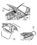 Genuine Mopar Header Foam Seal Left 68054783AA. Fixed Price $13.23.