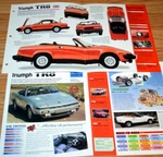 1980 Triumph Specs Info Original Poster Brochure Vintage Convertible. Fixed Price $19.99.