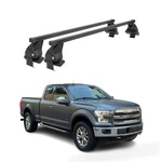 Smooth Roof Racks Cross Bars Luggage Carrier Ford F-250 2017-2022 Black 2PCS. Fixed Price $209.99.