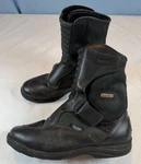 Mens 10 Triumph Sympatex Motorcycle Boots High Top Strap Leather Black Riding. Fixed Price $79.95.