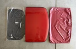 1984-96 Corvette Red Removable Fiberglass Targa Top W/leather Case Nos Headliner. Fixed Price $640.00.