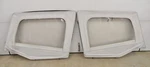 Oem Jeep Yj Wrangler 1/2 Hard Door Fabric Uppers W/ Frames Frost White 1988-1995. Fixed Price $250.00.