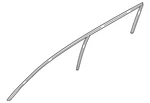 Genuine Nissan Roof Panel Weatherstrip 80828-9FS0B. Fixed Price $74.19.