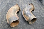 Pair Original 1956 Ford Fairlane Galaxie Fresh Pipes Ducts Vents Tubes. Fixed Price $99.00.