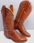 Vtg Acme Cowboy Boots Womens 6.5C 1970S Leather Vamp Top Stitching Cognac Brown. Fixed Price $67.97.