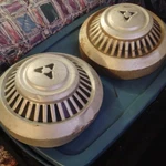 Two Dodge Pickup Truck Power Wagen Chrysler Plymouth Mopar Hubcaps Wheel Covers. Fixed Price $89.00.