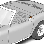 1969-1975 C3 Corvette Convertible Body Lock Pillar Seal Lh 3956075. Fixed Price $61.95.