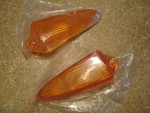 Triumph TR4A TR250 Front Side Marker Lenses Pair New. Fixed Price $25.00.