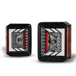 Black Led Tail Light Set With Clear Lens Fits 2007-2018 Jeep Wrangler Jk. Fixed Price $92.48.