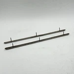 (2) Porsche 356 Cabriolet Top Trim Piece Aluminum Side Window Tack Strip Nailer. Fixed Price $165.00.