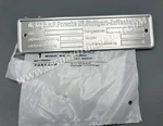 Porsche Chassis Identification Plate For 356 911 912 914/6 Models Genuine. Fixed Price $74.00.