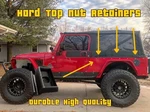 Set Of 8 Hard Top Fastener 1997-2006 Jeep Wrangler Tj Square Block Nut Clip. Fixed Price $19.99.