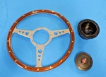 New 14" Laminated Wood Steering Wheel & Adaptor Austin Healey Sprite Inc. Bugeye. Fixed Price $299.95.